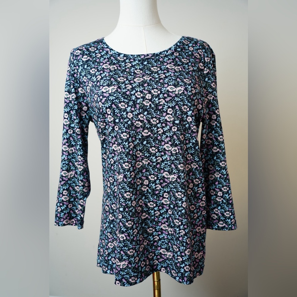 Cottagecore LL bean floral long sleeve top comfy loungewear